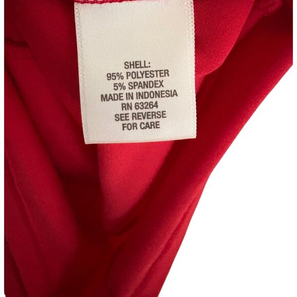 Dress Barn NWT Short Sleeve Faux Wrap Sexy Fitted Cocktail Dress in Red Size 4 - Picture 9 of 11